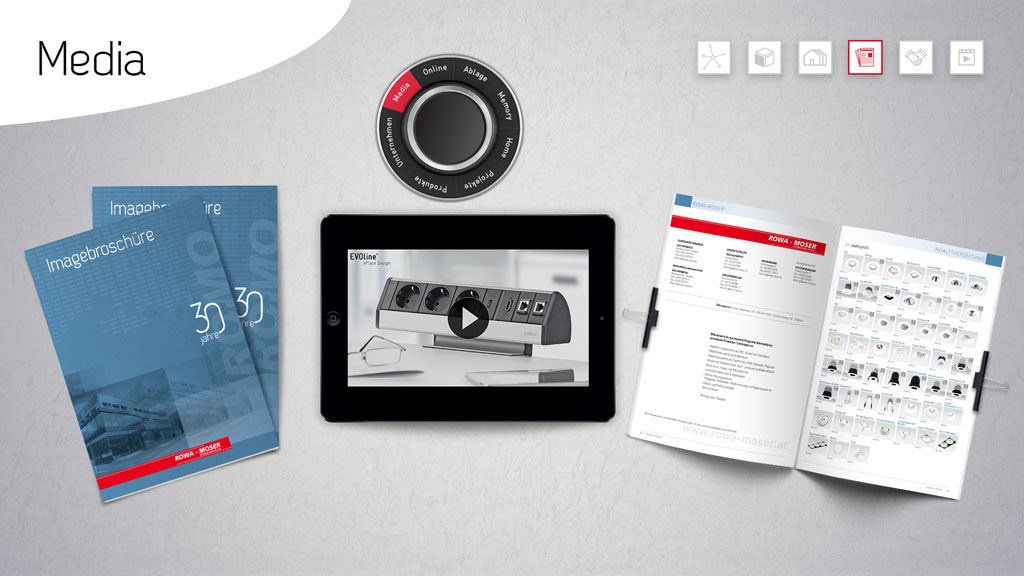 Egal ob Bilder in hoher Auflösung, PDF-Dateien oder Videos – Ihre p&p MultiTouch&reg; App ist Ihr Universalplayer für alle Medienformate!